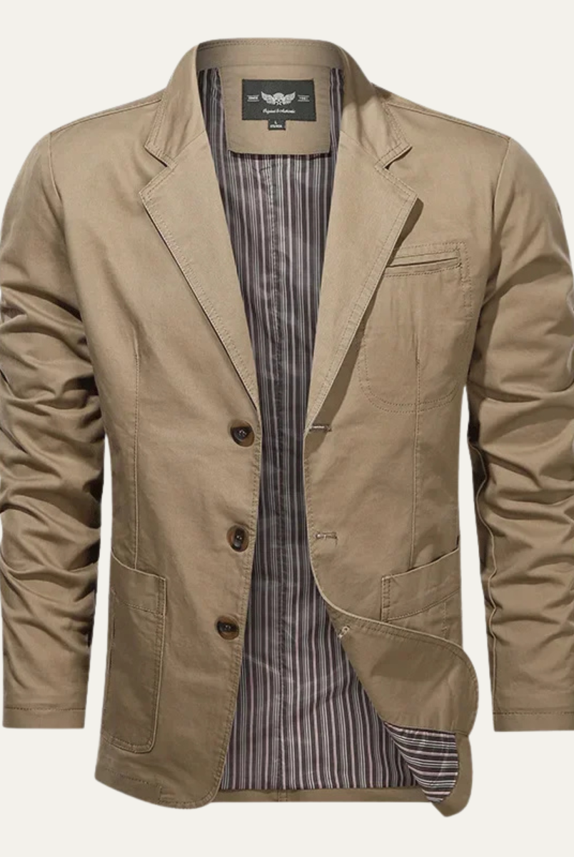 Fernando | Blazer de Algodón Casual Hombre Botonadura Bolsillos