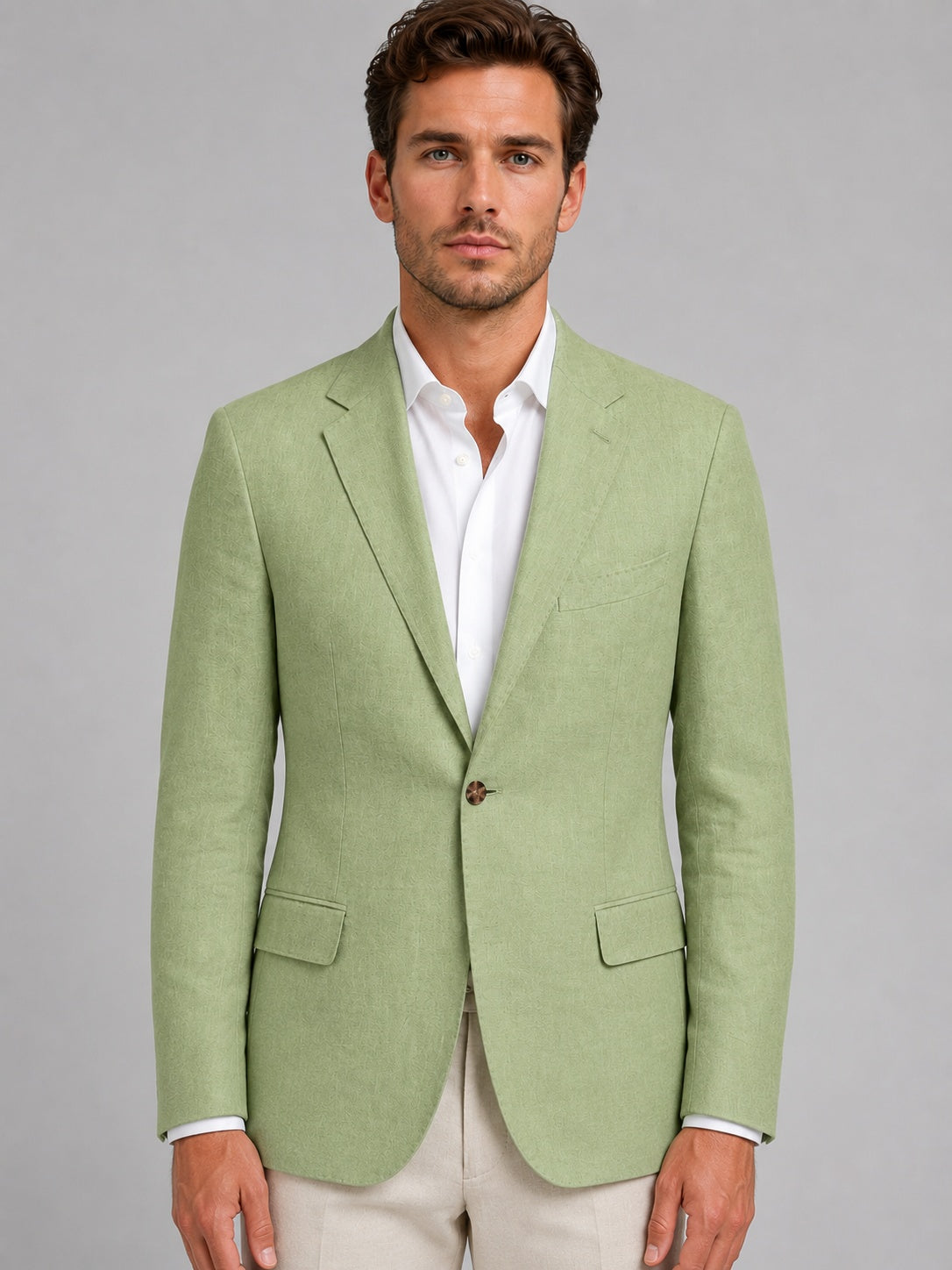 Fernando | Blazer de Lino Hombre Casual Elegante Solapa Clásica