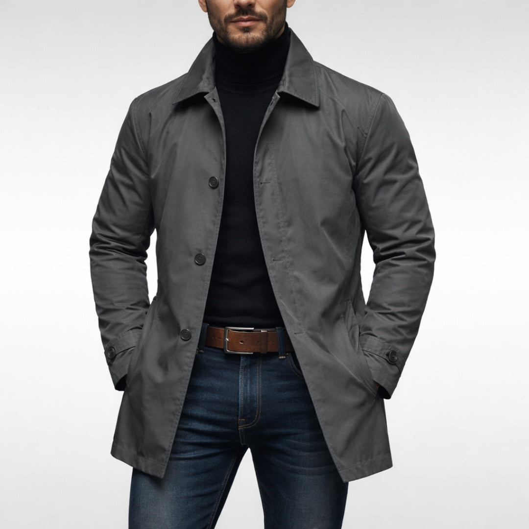 Fernando | Gabardina Impermeable Hombre Corte Clásico