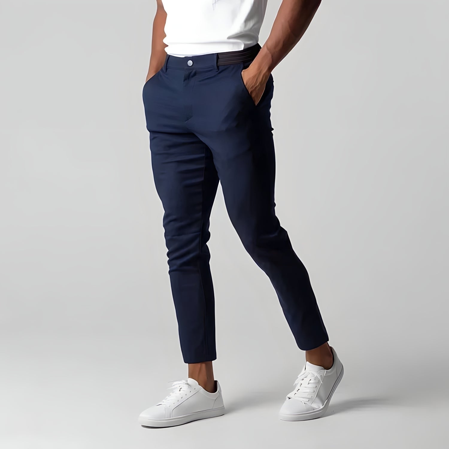 Fernando | Pantalón Chino Slim Fit Hombre Elástico Tobillero