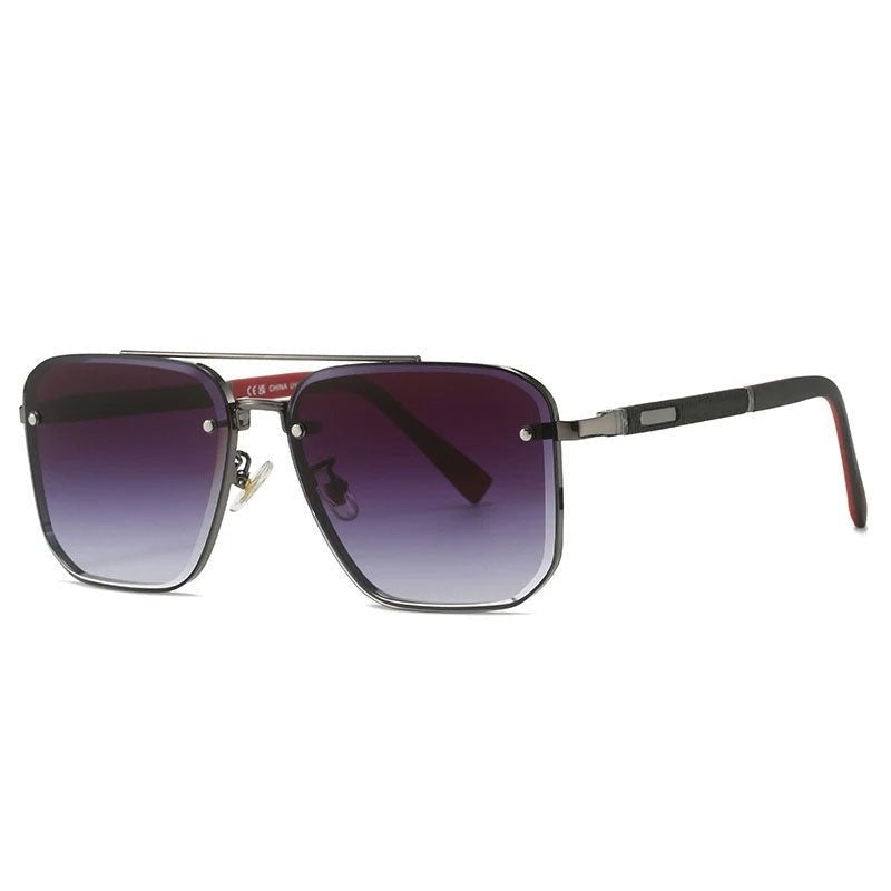 Gafas de Sol Aviador Cuadradas Hombre Montura Metal