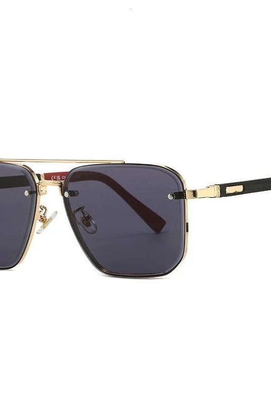Gafas de Sol Aviador Cuadradas Hombre Montura Metal
