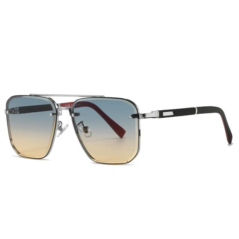 Gafas de Sol Aviador Cuadradas Hombre Montura Metal