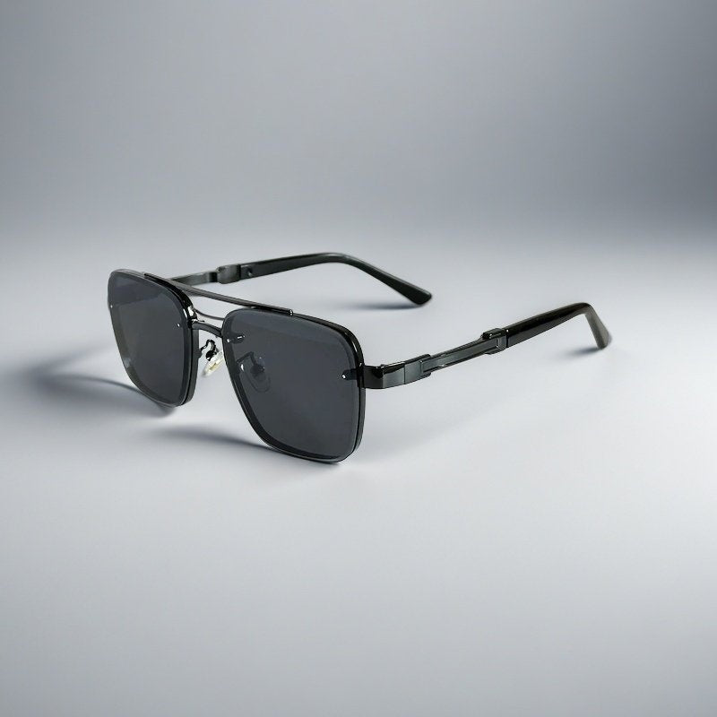 Gafas de Sol Aviador Cuadradas Marco Dorado Mujer Lentes Degradados