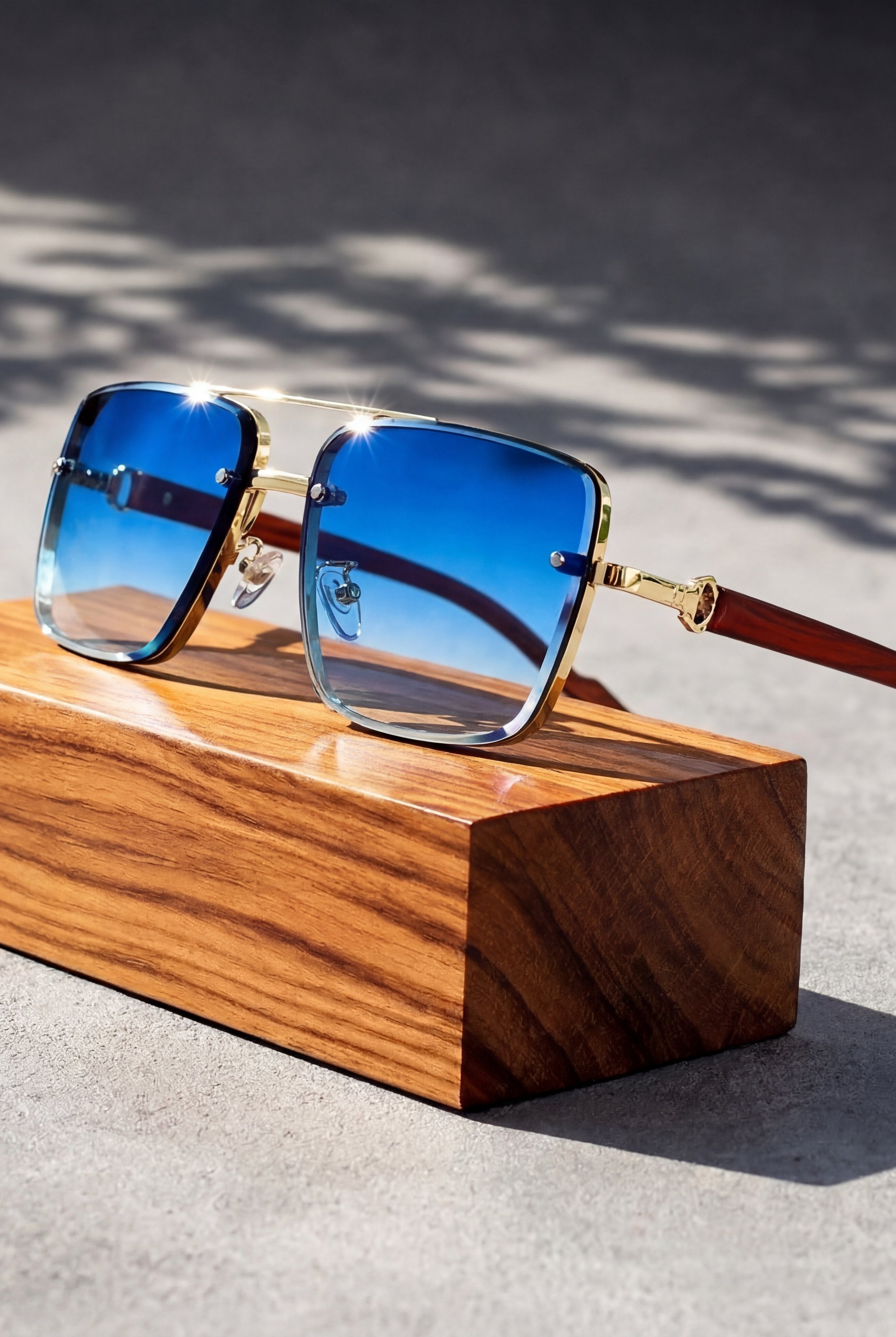 Gafas de Sol Aviador Hombre Marco Dorado