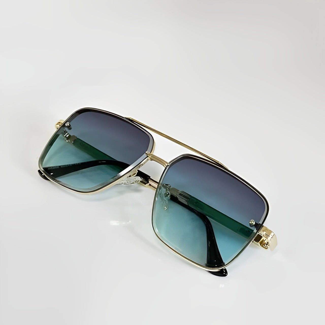Gafas de Sol Aviador Marco Dorado Hombre Lentes Gradiente