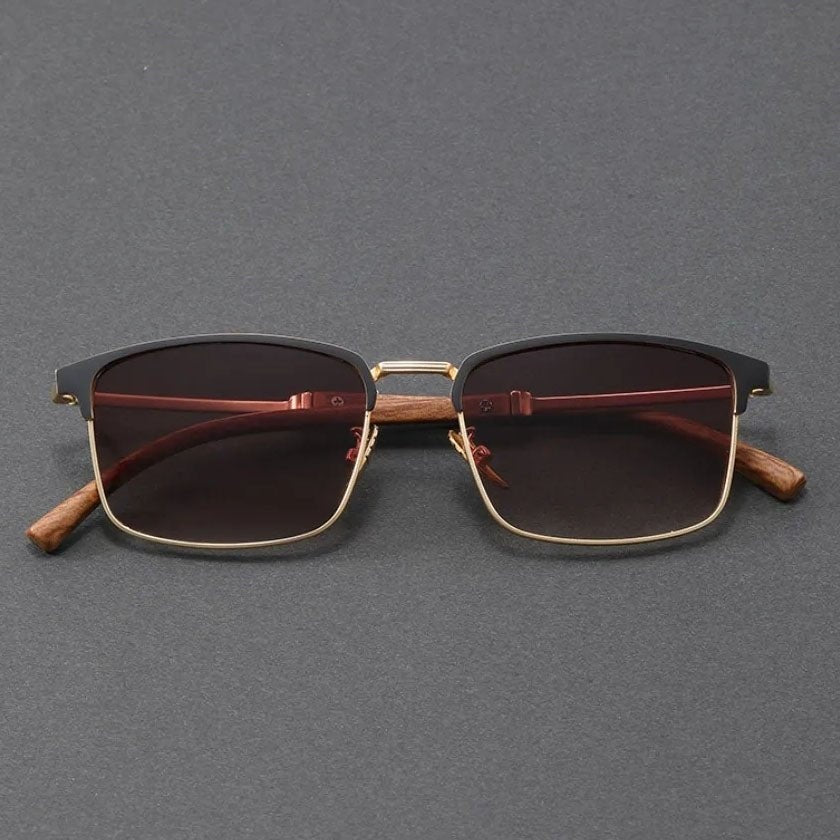 Gafas de Sol Browline Retro Hombre Protección UV