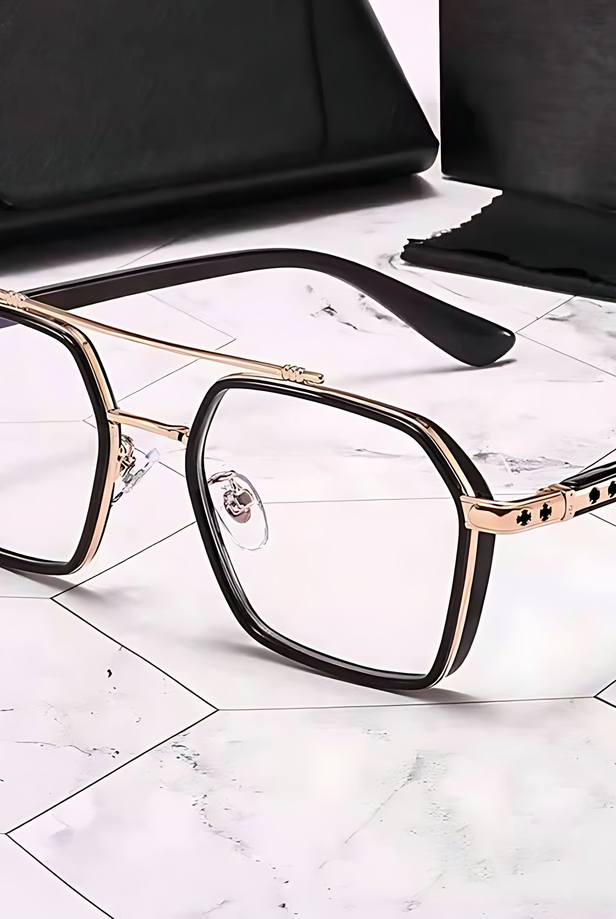 Gafas de Sol Cuadradas con Filtro de Luz Azul Mujer