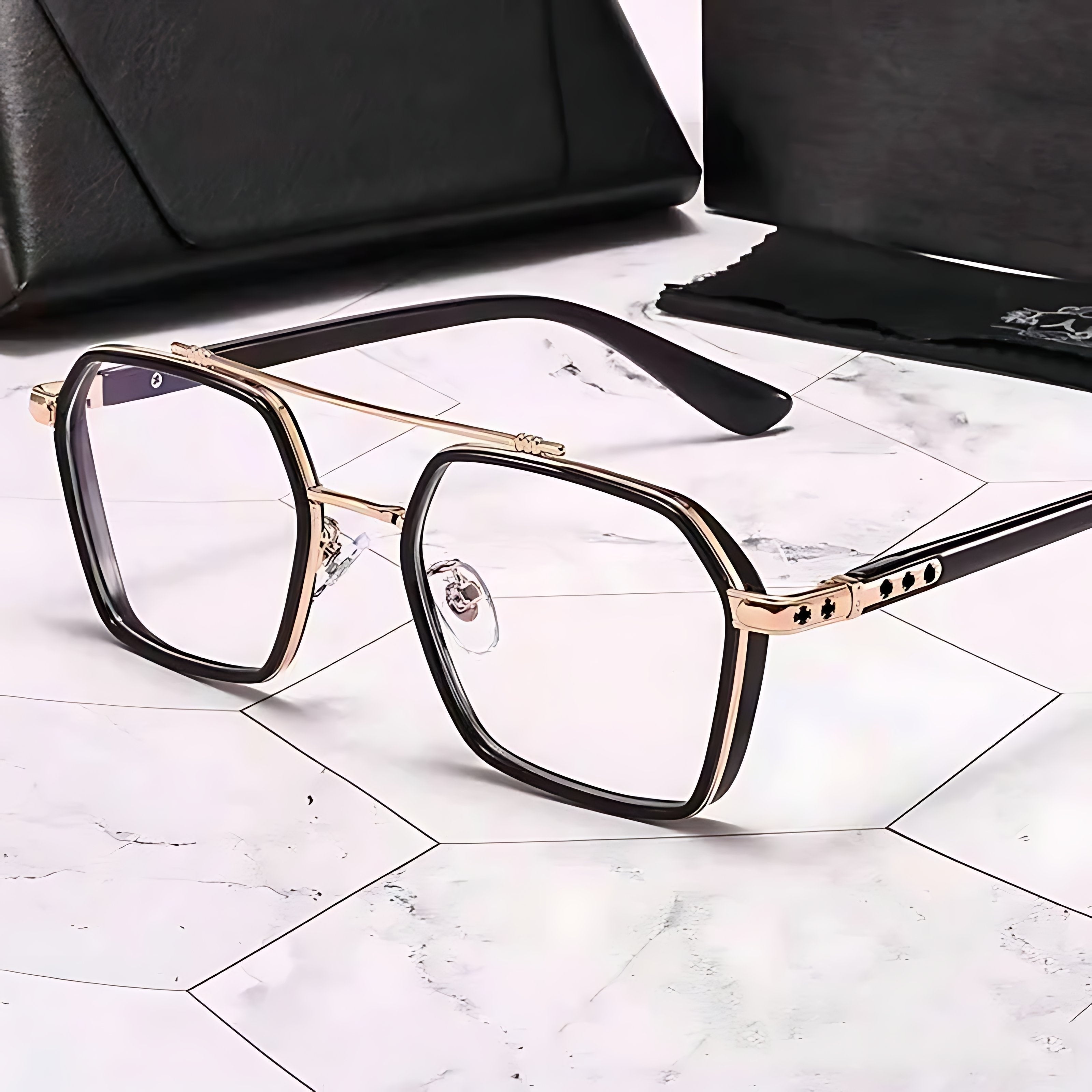 Gafas de Sol Cuadradas con Filtro de Luz Azul Mujer