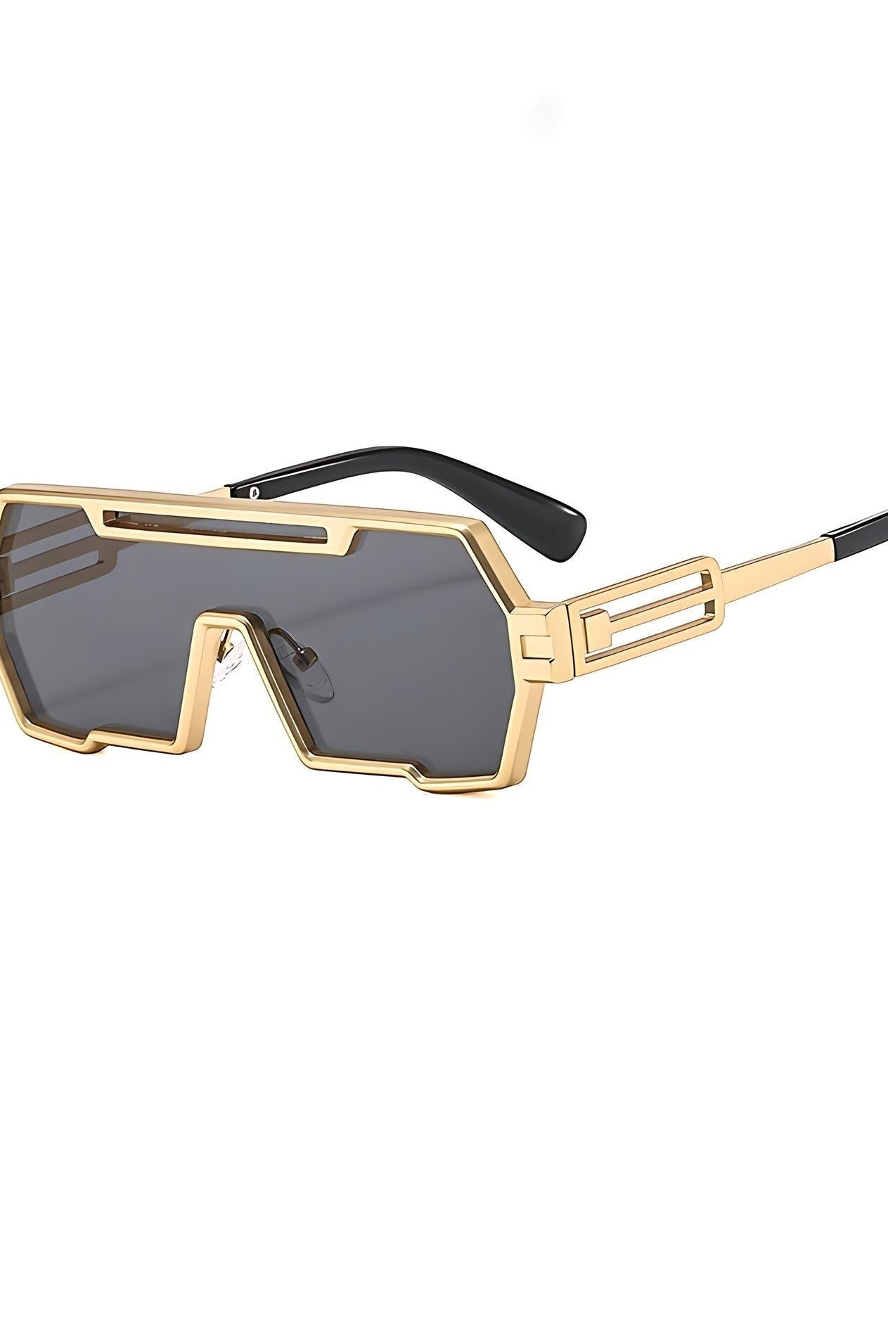 Gafas de Sol Cuadradas Steampunk Hombre Marco Metal