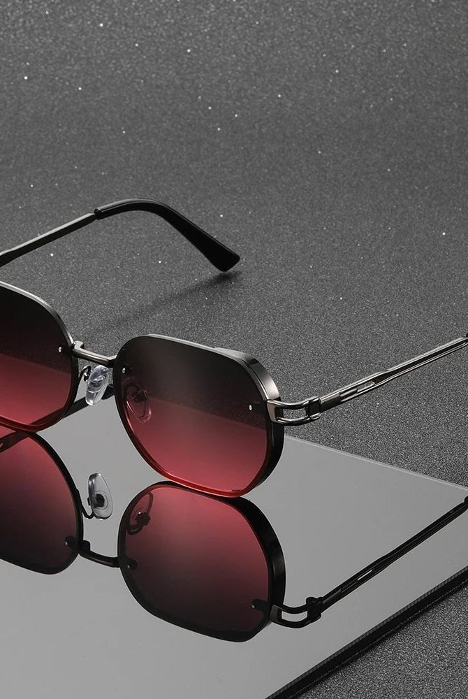 Gafas de Sol Marco Metálico Lentes Gradientes Mujer