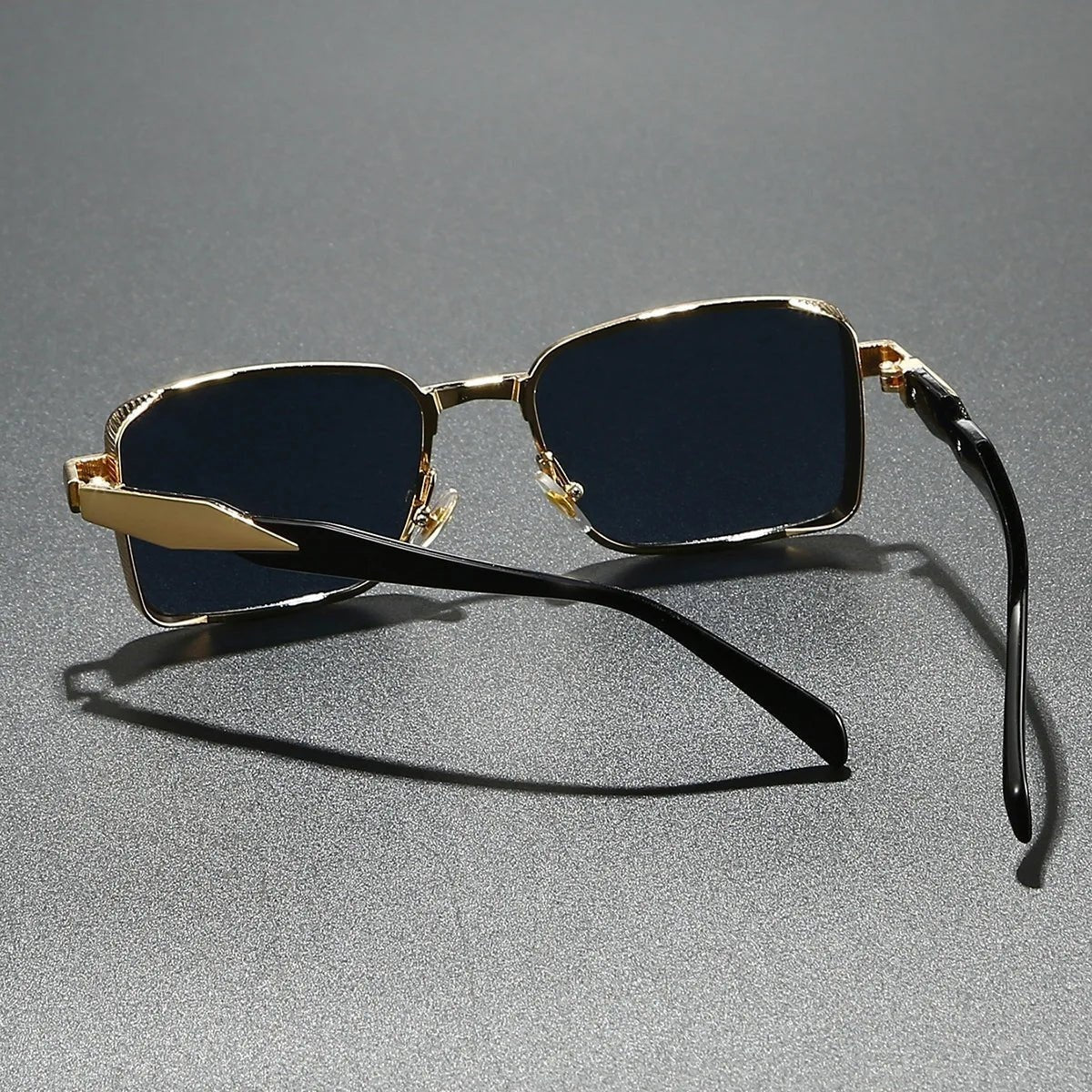 Gafas de Sol Rectangulares Marco Metal Hombre Protección UV400