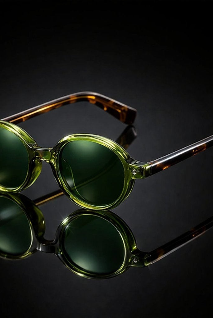 Gafas de Sol Redondas Acetato Vintage Mujer Polarizadas