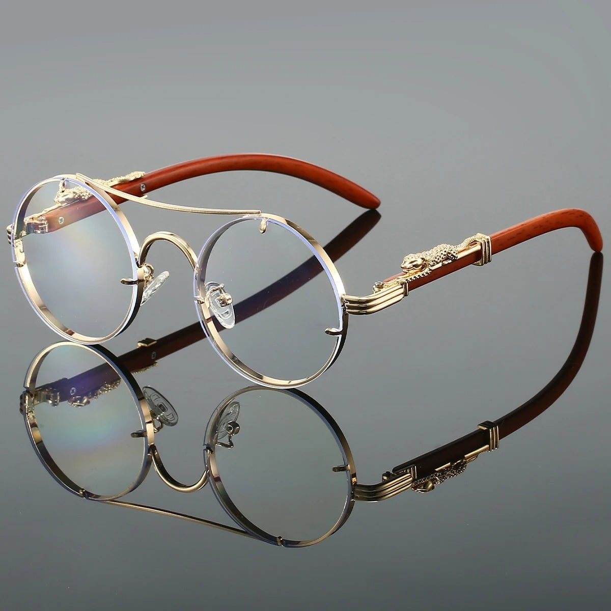 Gafas de Sol Redondas Mujer Doble Puente Vintage