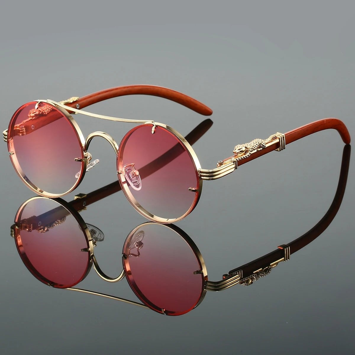 Gafas de Sol Redondas Mujer Doble Puente Vintage