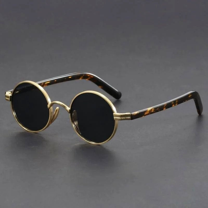 Gafas de Sol Redondas Vintage Hombre Montura Metal