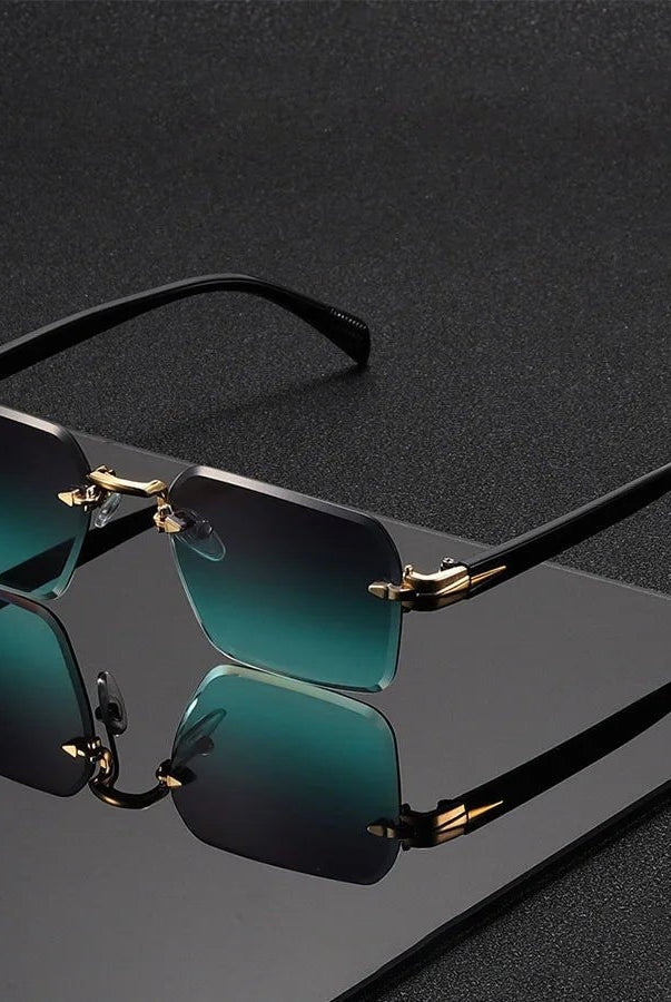 Gafas de Sol Sin Montura Mujer Puente Dorado