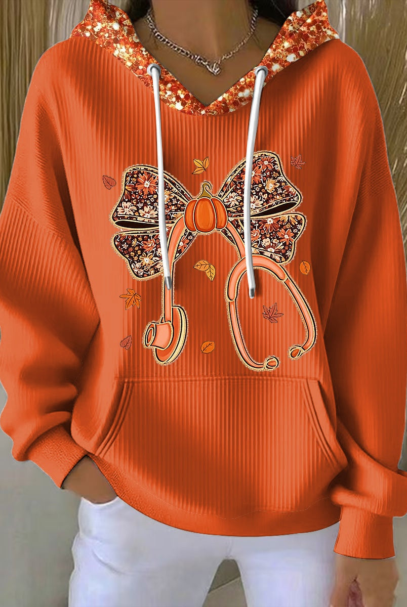 Gema | Sudadera con Capucha Mujer Estampada Bolsillo Canguro