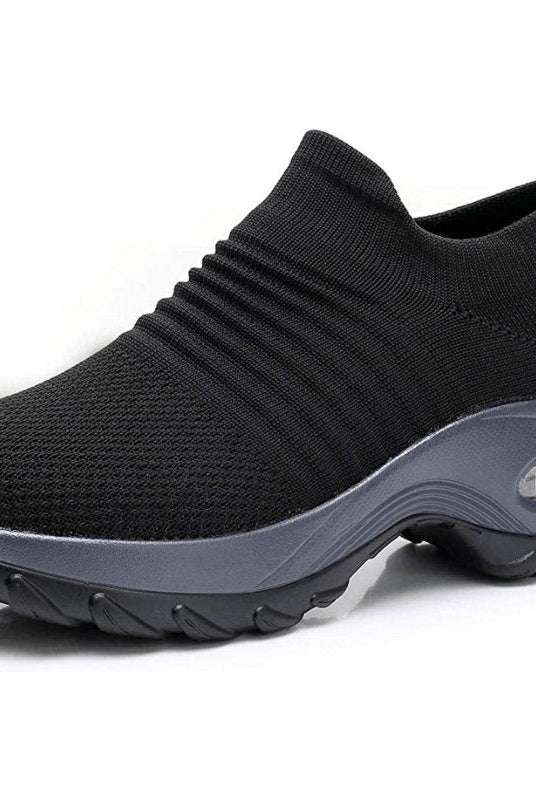 Gema | Zapatillas Sin Cordones Plataforma Mujer Tejido Transpirable