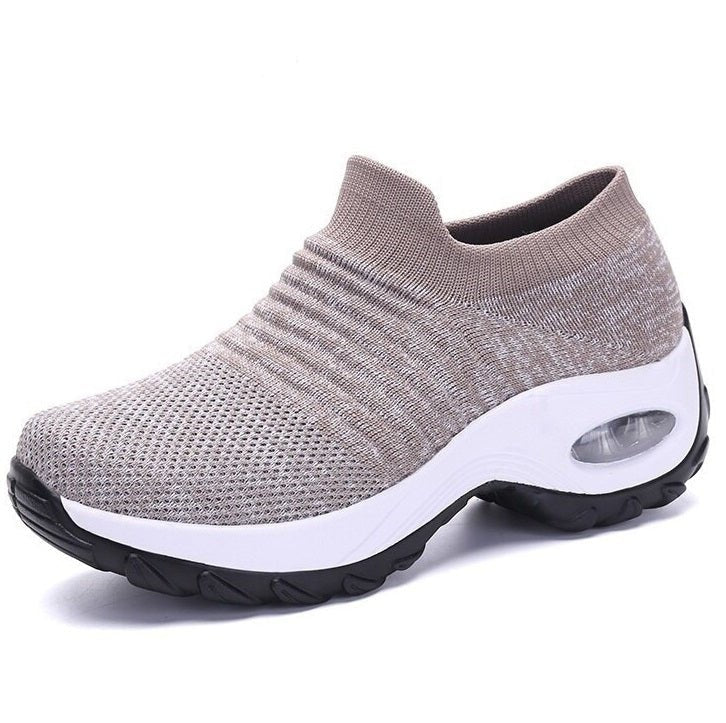 Gema | Zapatillas Sin Cordones Plataforma Mujer Tejido Transpirable