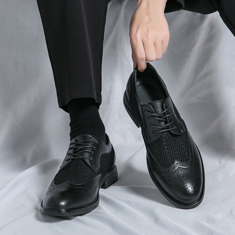 Gonzalo | Blucher de Cuero Hombre Brogue Malla Transpirable