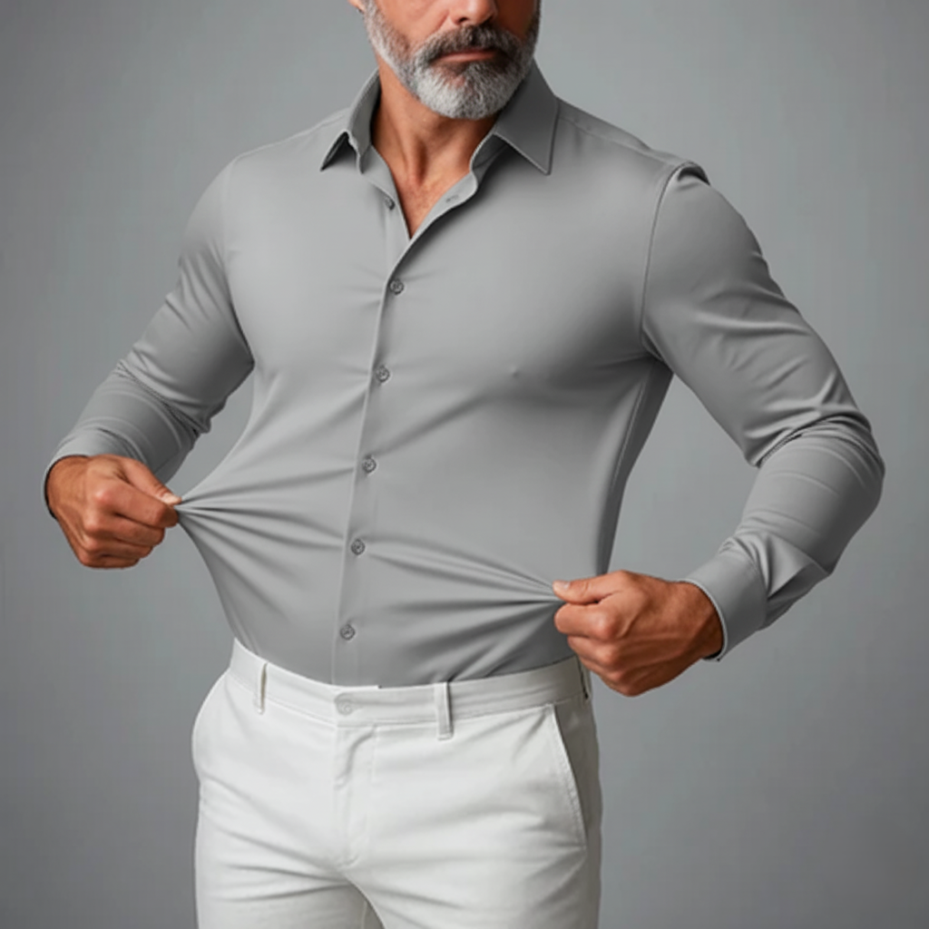 Gonzalo | Camisa de Manga Larga Slim Fit Hombre Cuello Clásico