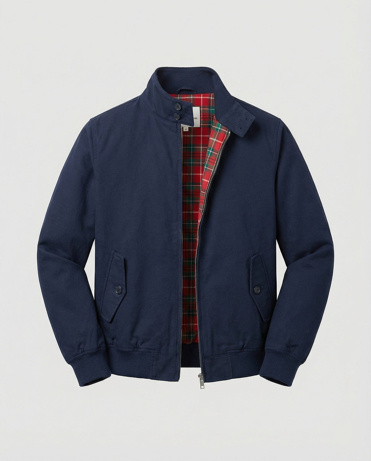 Gonzalo | Chaqueta Harrington Hombre Forro Cuadros Cremallera