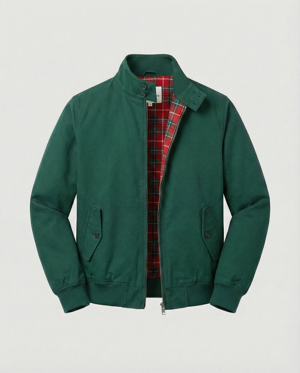 Gonzalo | Chaqueta Harrington Hombre Forro Cuadros Cremallera