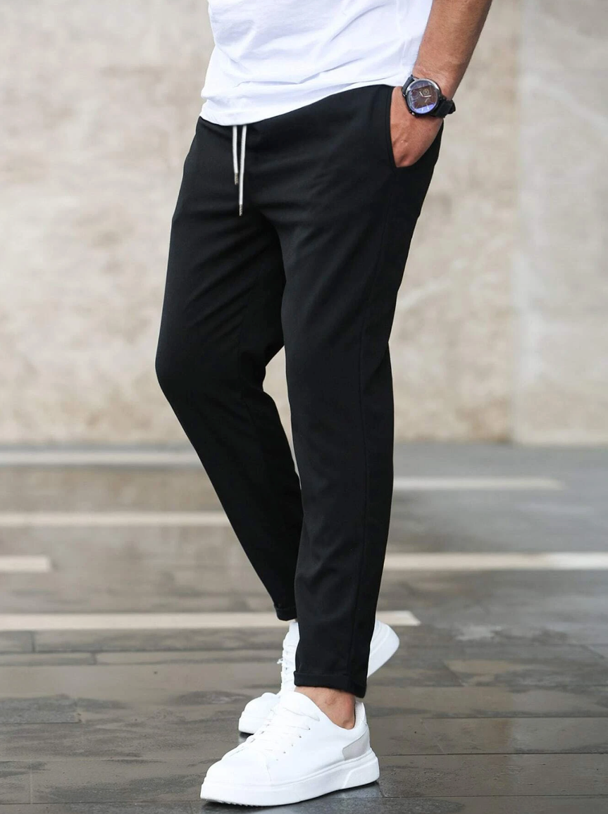 Gonzalo | Pantalón Chino Slim Fit Hombre Cintura Elástica Cordón