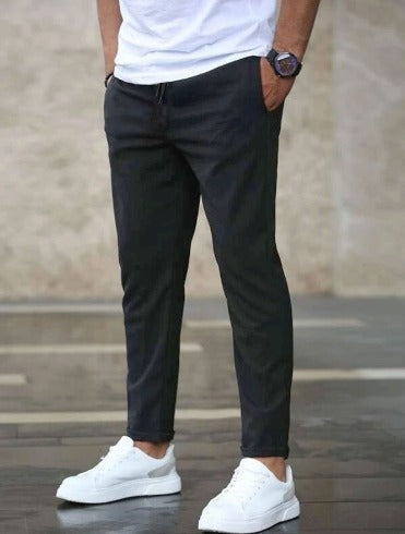Gonzalo | Pantalón Chino Slim Fit Hombre Cintura Elástica Cordón