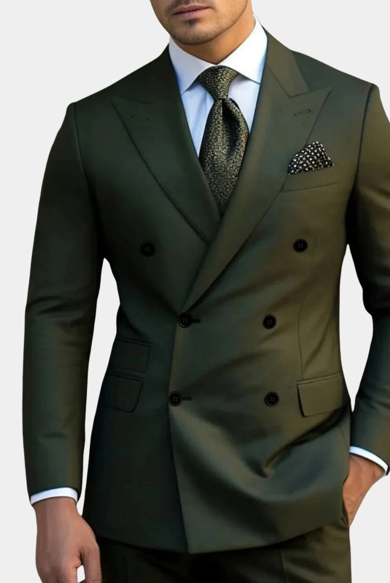 Gonzalo | Traje de Novio Cruzado Hombre Solapa de Pico