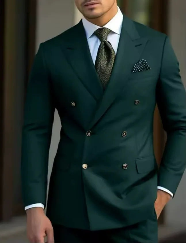 Gonzalo | Traje de Novio Cruzado Hombre Solapa de Pico