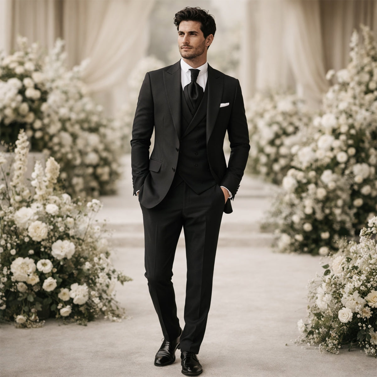 Gonzalo | Traje de Novio de 3 Piezas Hombre Slim Fit Chaleco