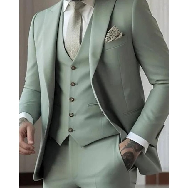 Gonzalo | Traje de Novio de Tres Piezas Hombre Slim Fit Chaleco