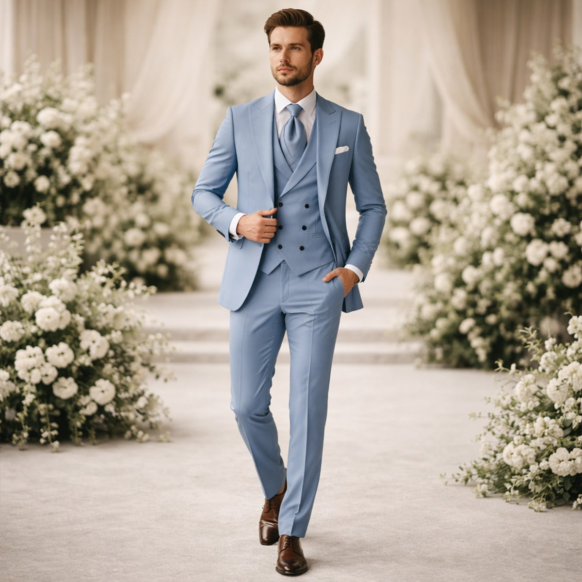 Gonzalo | Traje de Tres Piezas Hombre Corte Slim Boda