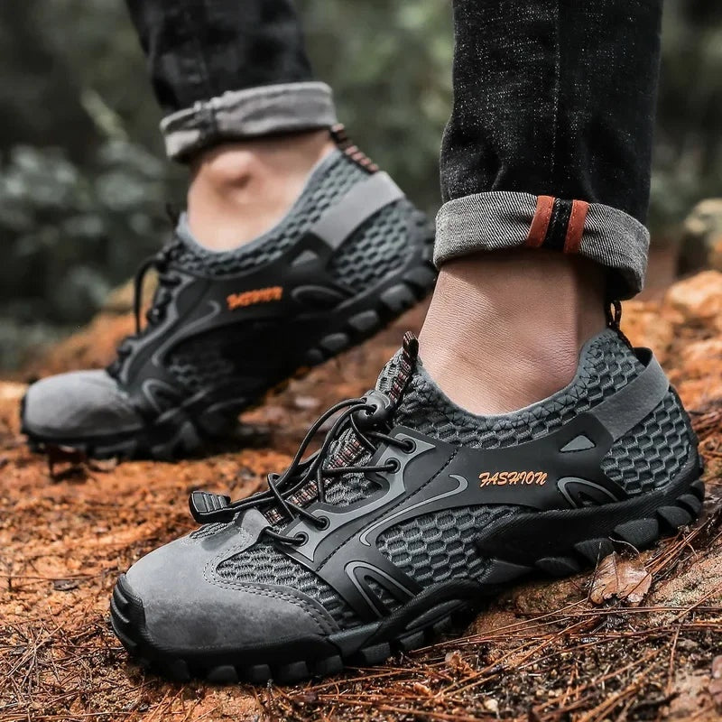 Gonzalo | Zapatillas de Senderismo Barefoot Hombre Malla Transpirable