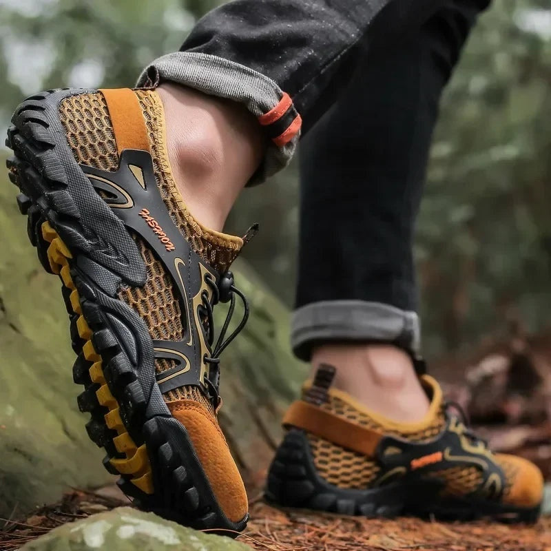 Gonzalo | Zapatillas de Senderismo Barefoot Hombre Malla Transpirable