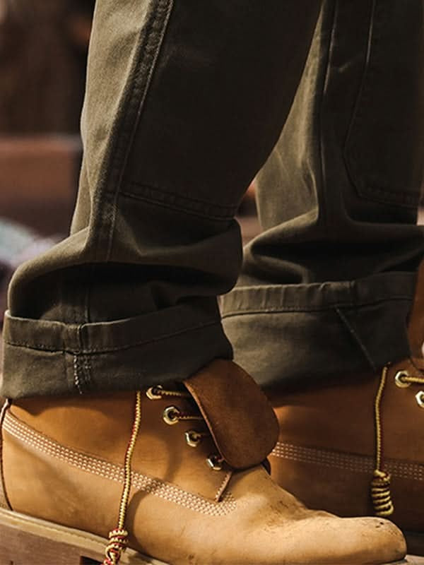 Guillermo | Pantalones de Trabajo Hombre Sarga de Algodón Pierna Recta