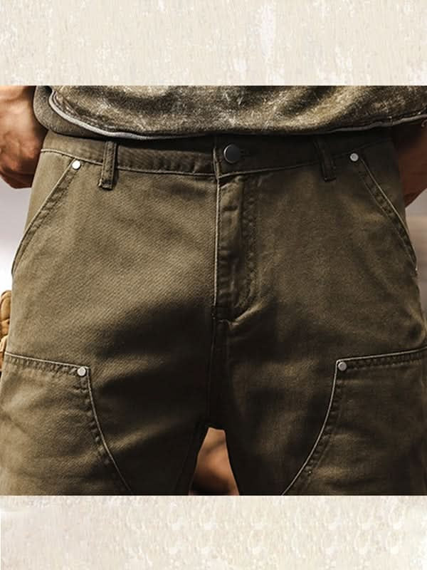Guillermo | Pantalones de Trabajo Hombre Sarga de Algodón Pierna Recta