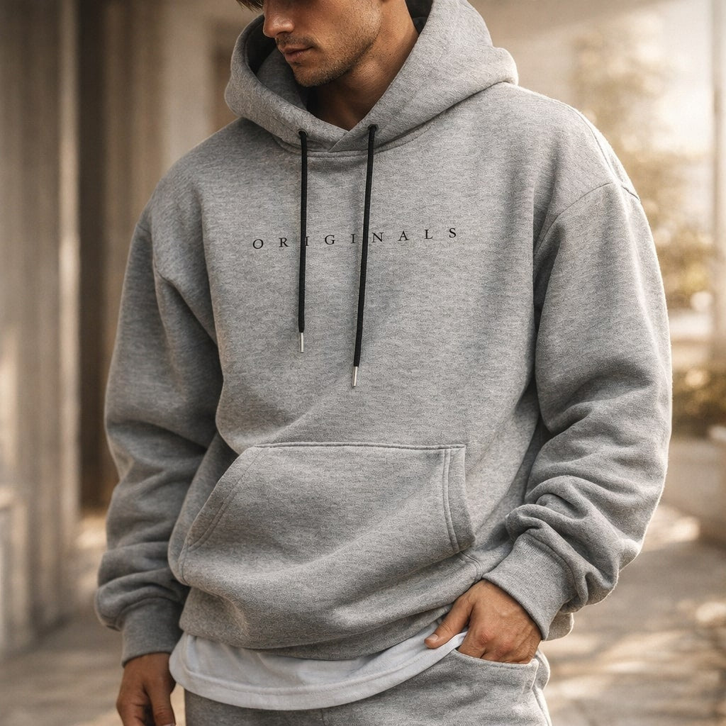 Guillermo | Sudadera con Capucha Hombre Bolsillo Canguro Oversize