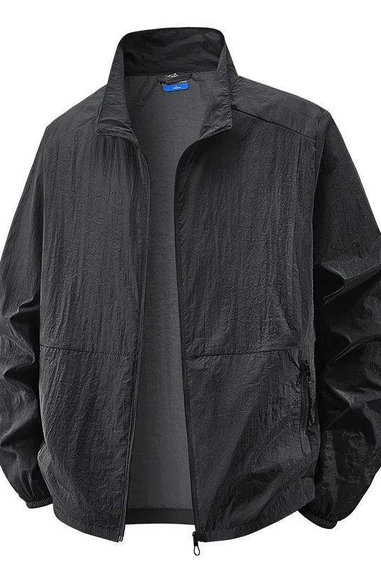 Hugo | Chaqueta Cortavientos Ligera Hombre Cuello Alto Cremallera