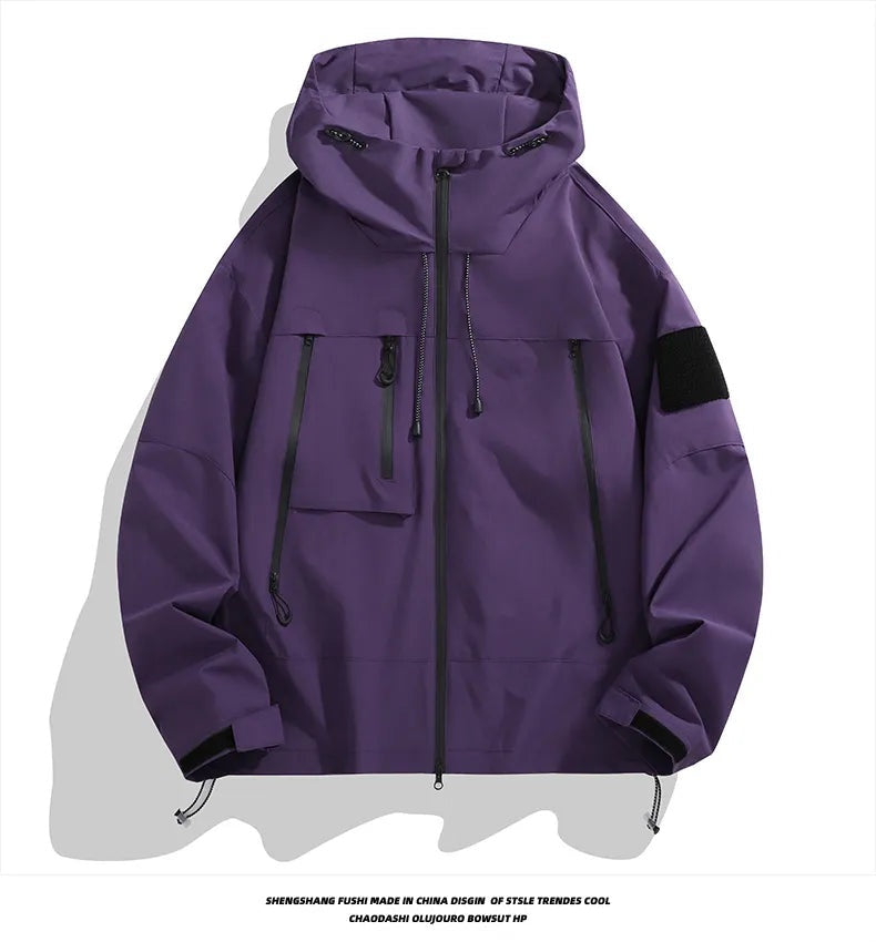 Iker | Chaqueta Softshell Hombre con Capucha Bolsillos Cremallera
