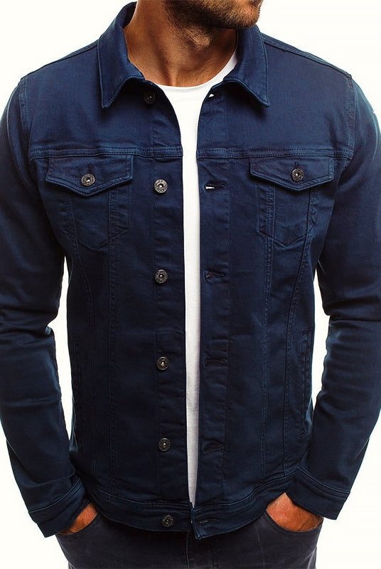 Iker | Chaqueta Vaquera Hombre Slim Fit Botones