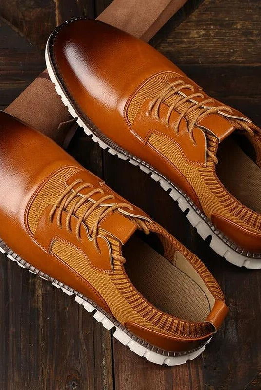 Iker | Zapatillas Casual de Cuero Hombre Suela Antideslizante