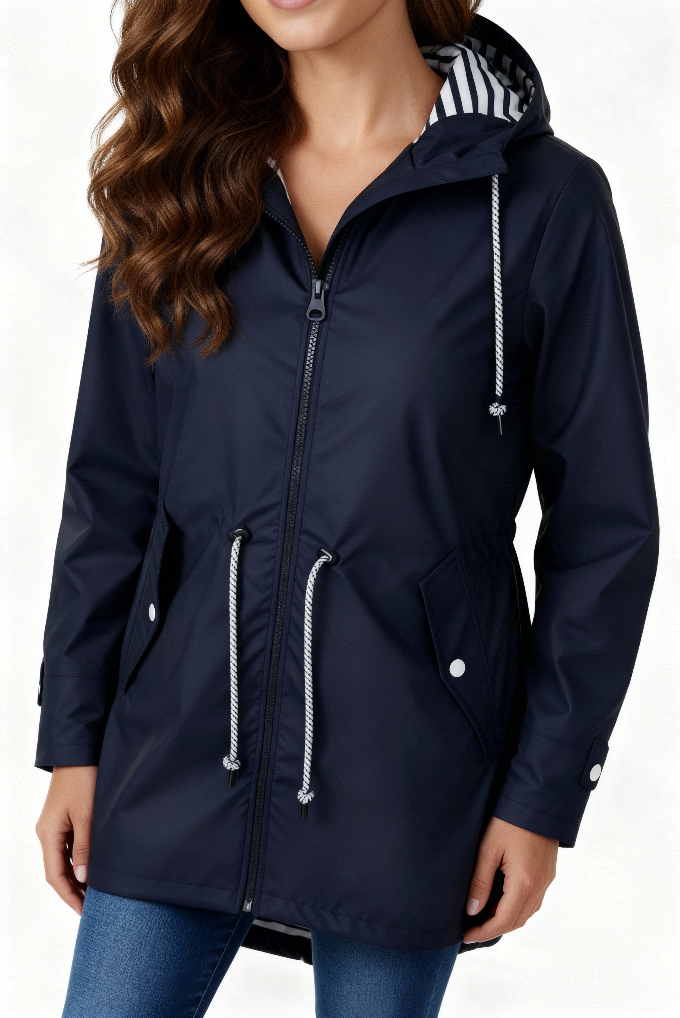 Inés | Chubasquero Impermeable Mujer con Capucha