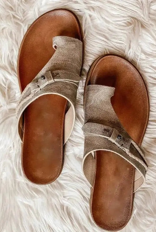 Inés | Sandalias Planas Tipo Birkenstock Mujer Punta Abierta