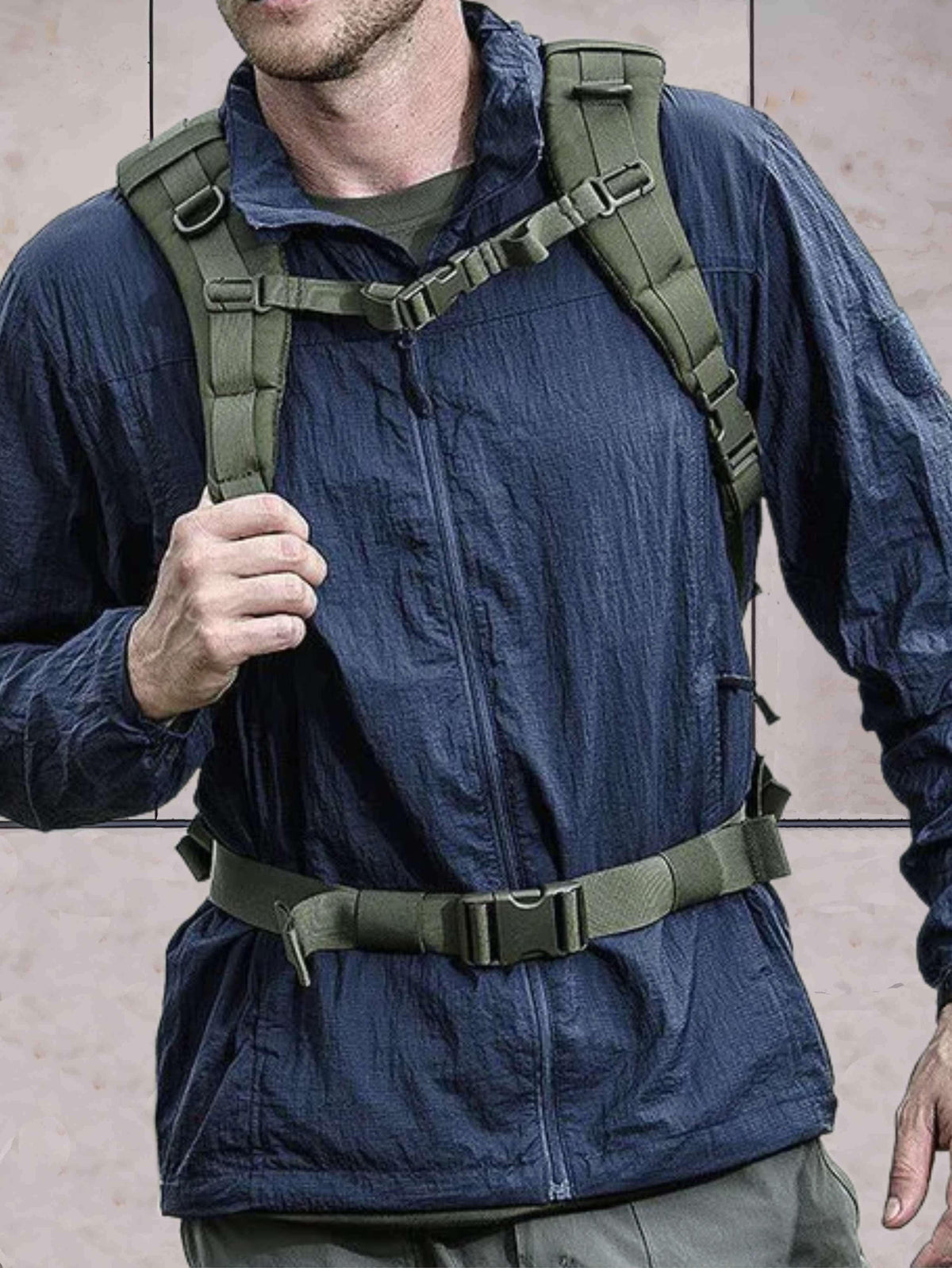 Iván | Anorak Hombre Cortavientos con Capucha Cremallera