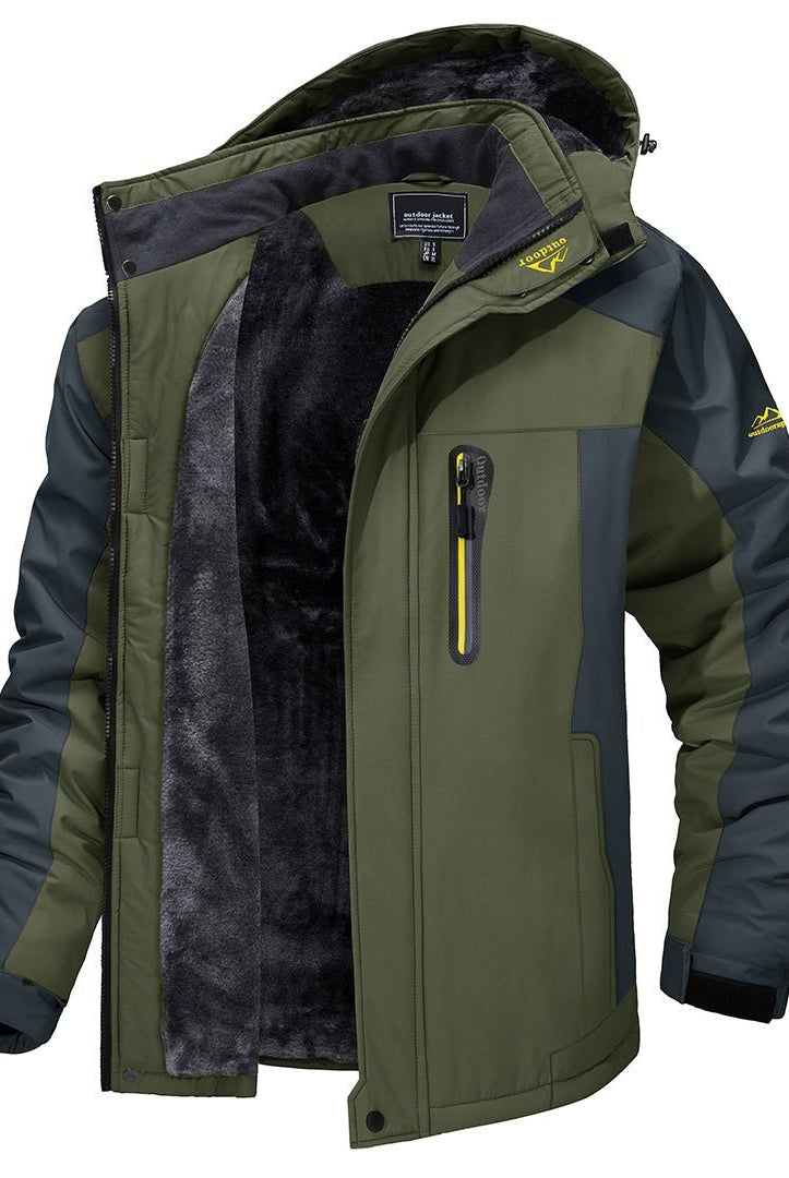 Iván | Chaqueta Softshell Impermeable Hombre con Forro Polar Capucha