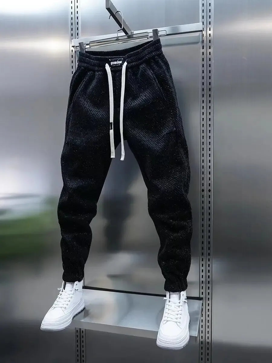 Iván | Pantalón Deportivo de Punto Acanalado Hombre Jogger Tobillo