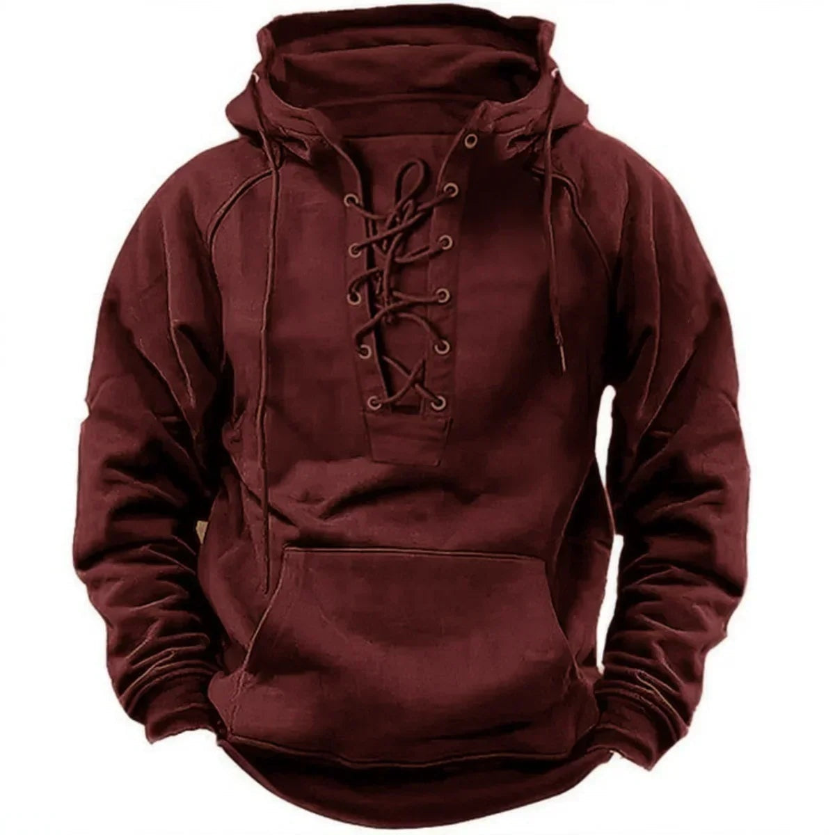 Iván | Sudadera con Capucha Hombre Cordones Bolsillo Canguro